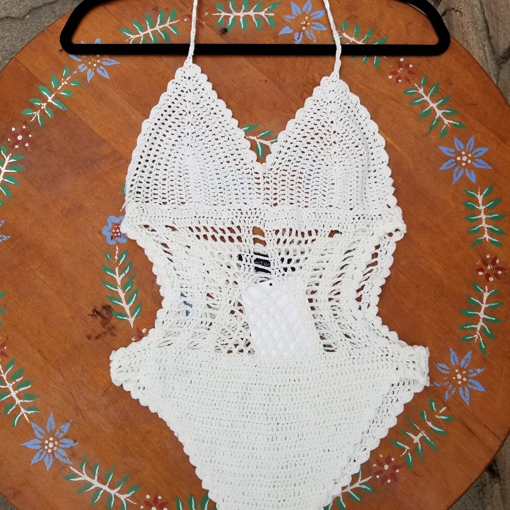 Women's Crochet Bodysuit